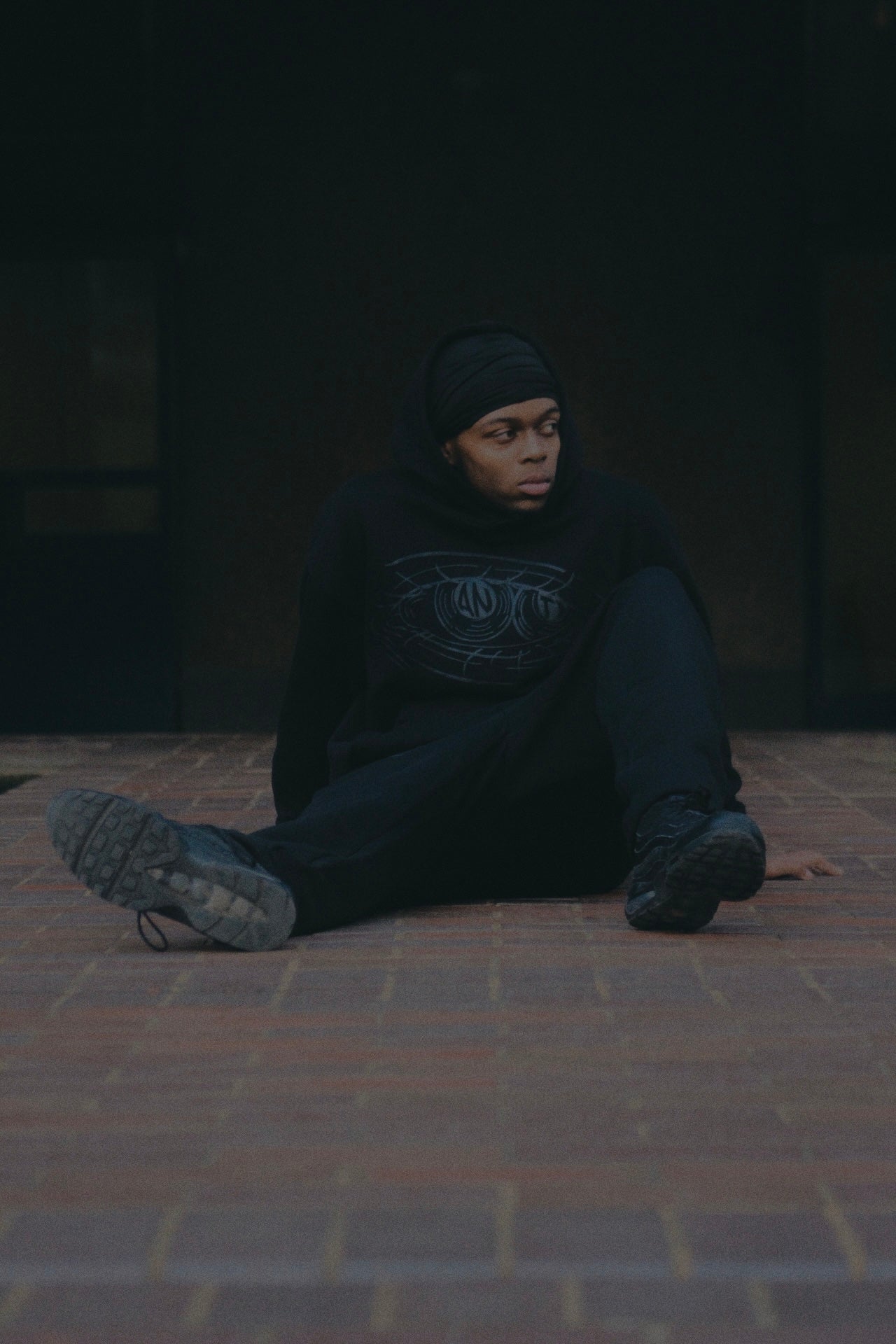 Triple black Hoodie